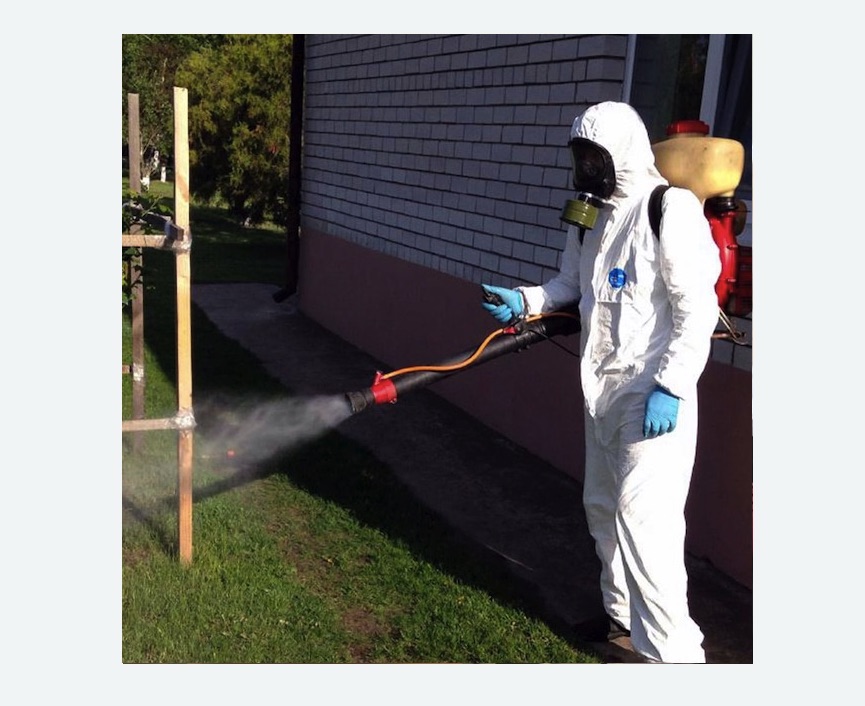 травля клещей на участке в Алексеевке